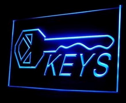 Keys Shop Lock Key LED Neon Sign